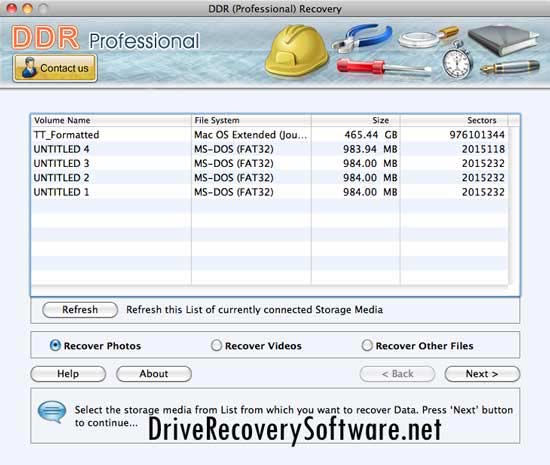 Screenshot of Free Mac Recovery Software