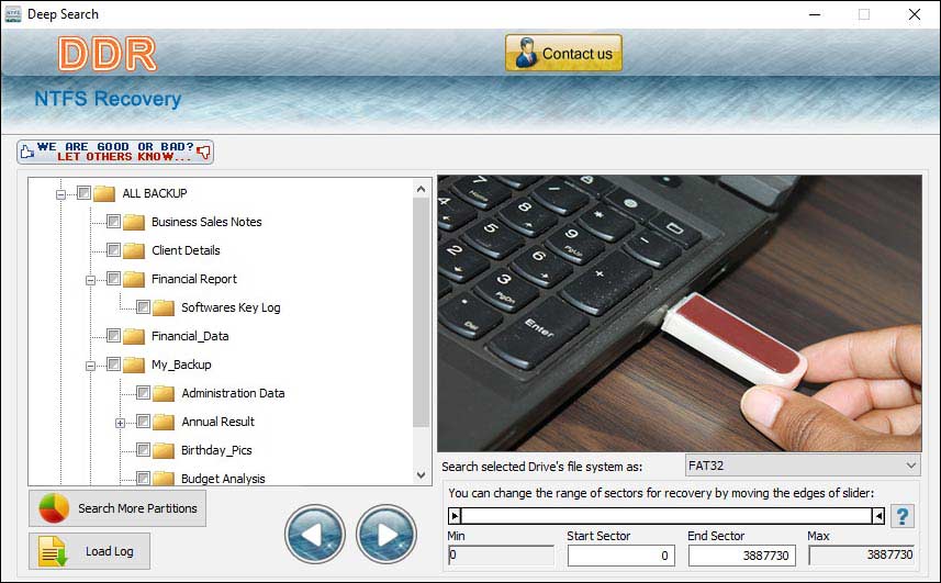 Screenshot of Windows Drive Recovery Software 4.0.1.6
