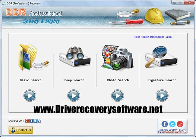 DriveRecoverySoftware screenshot
