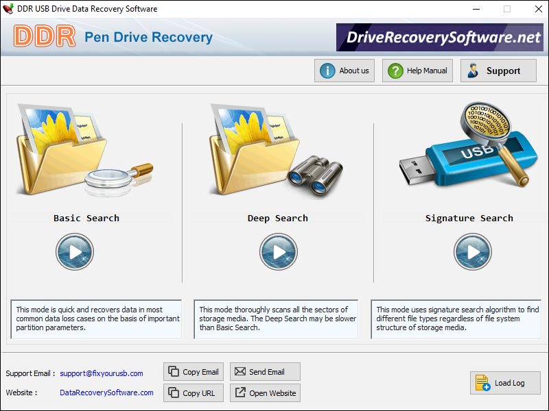 Screenshot of Windows Pen Drive Recovery Software