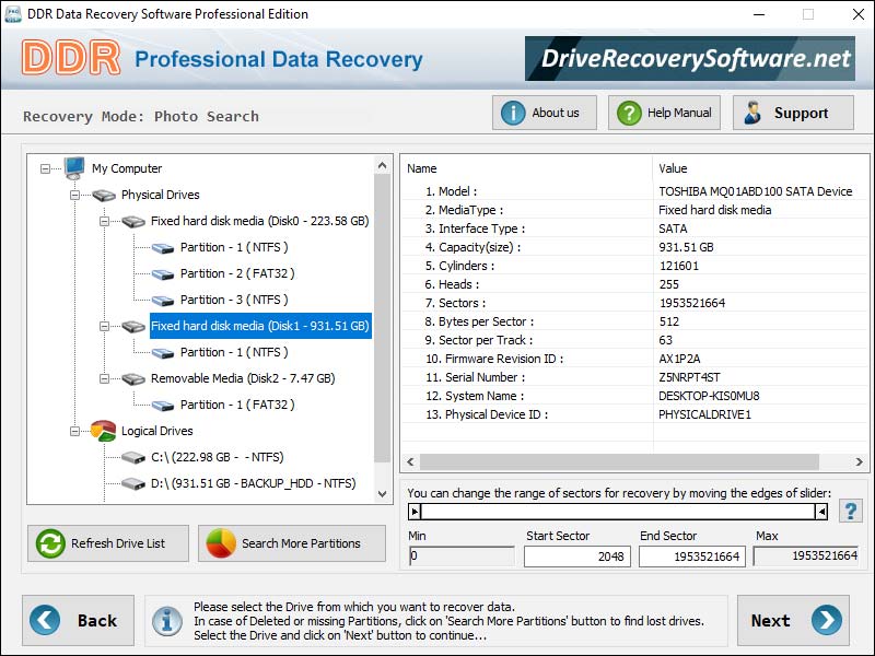 Drive Recovery Software 8.9.1.6 full